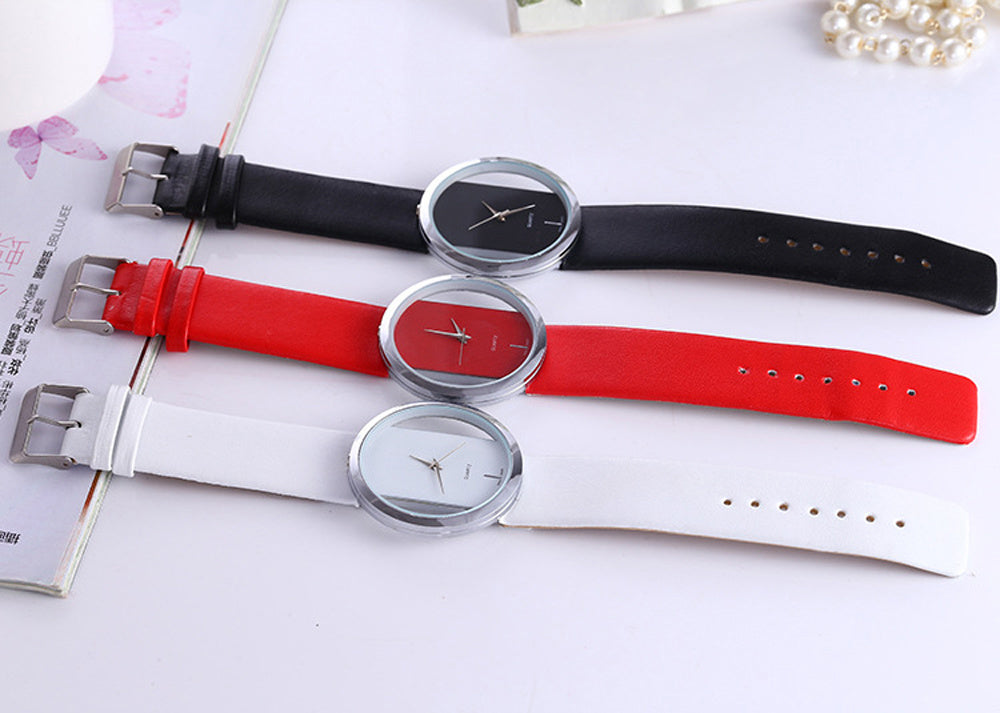 Transparent Hollow Ladies Watch