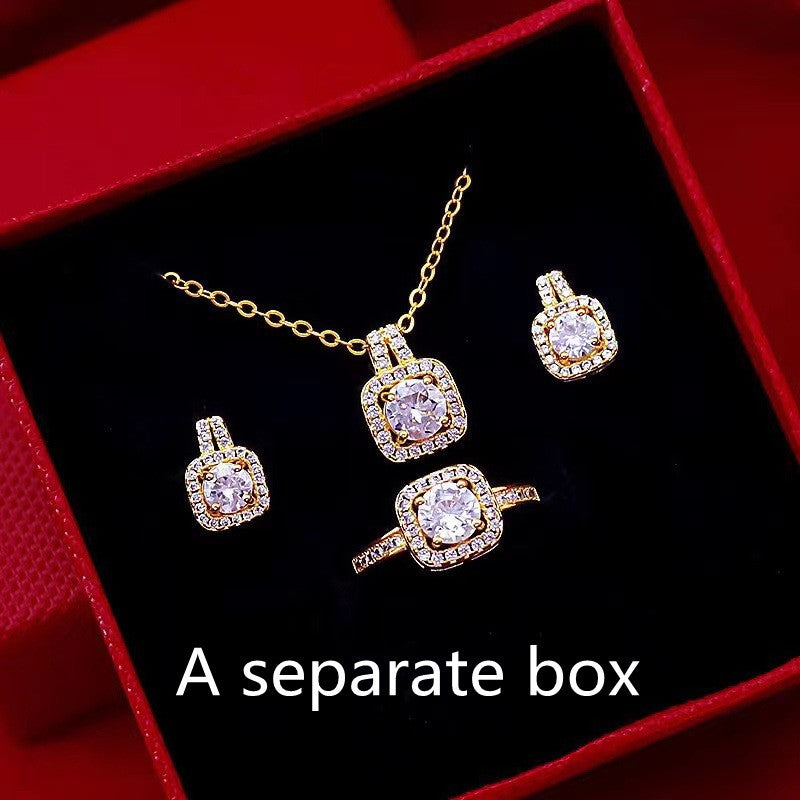 Sparkling Zirconium Jewelry Set