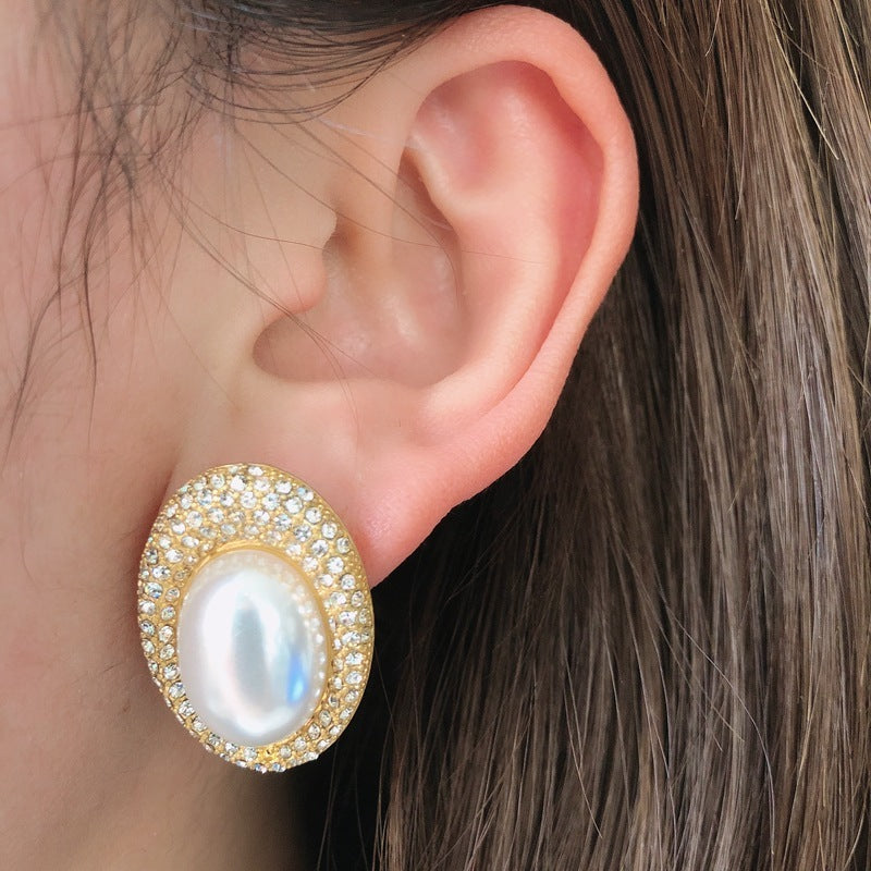 White Pearl Earrings