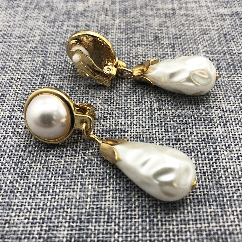 White Pearl Earrings