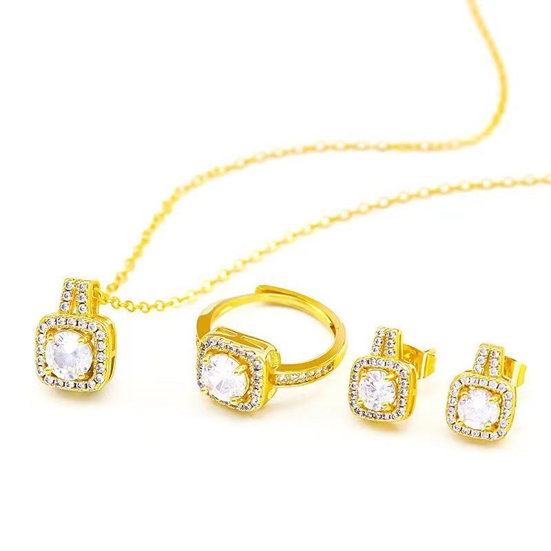 Sparkling Zirconium Jewelry Set